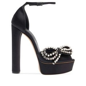 Casadei Julia Satin Platform 140 - NWT